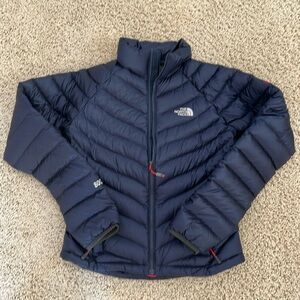North Face Women’s Navy Summit Series 800 Puffer Coat XS